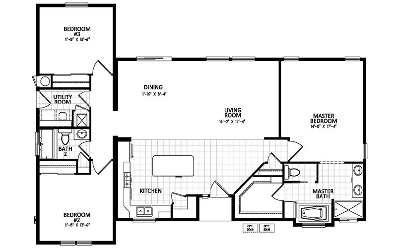 A single-family home floor plan